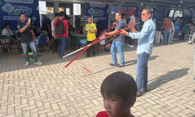 Pekan AKSEL 2026 Hadirkan Permainan Tradisional Banua, Pengunjung Antusias Ikuti Balogo hingga Sumpit